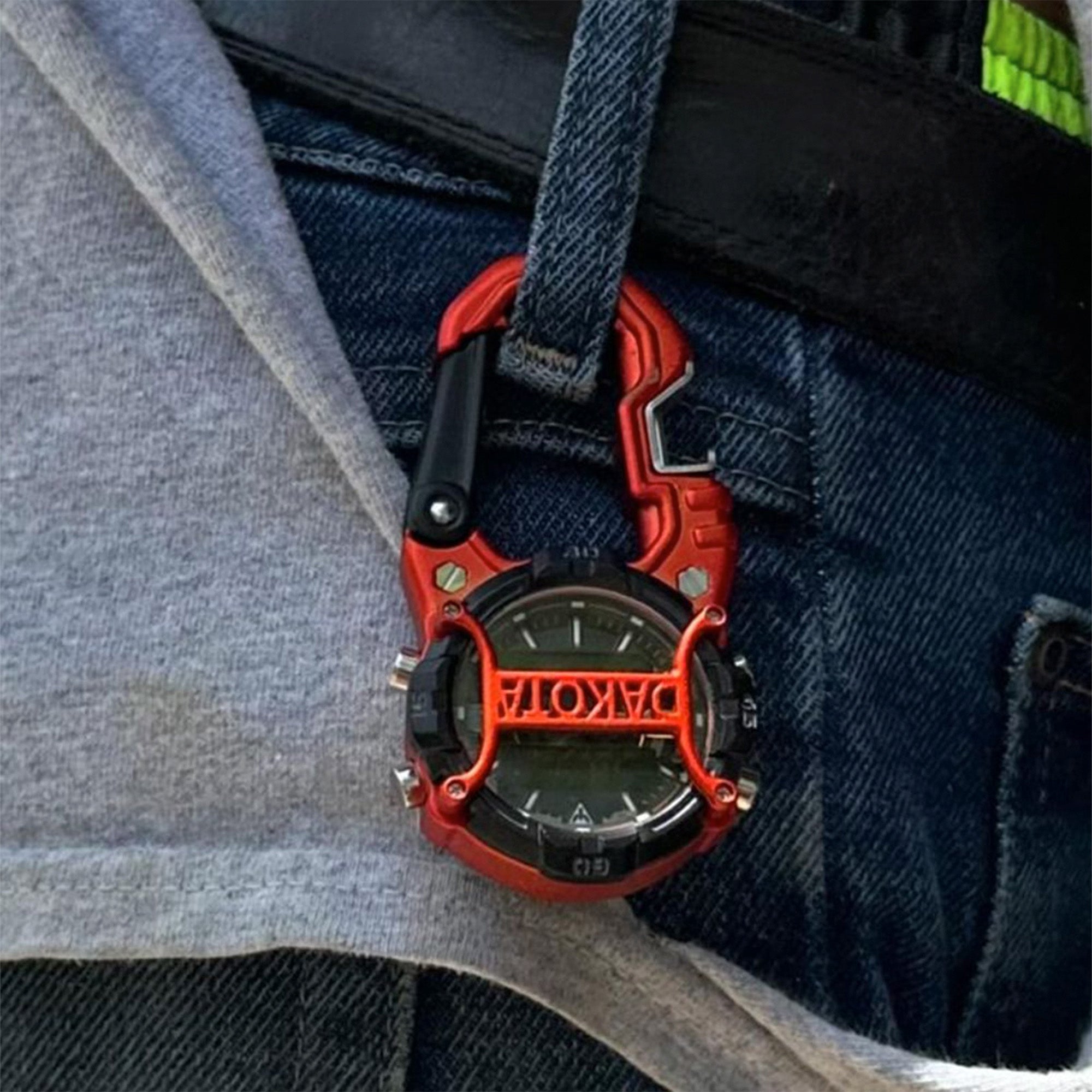 Digital Cage Clip Bottle Opener / Orange Case - Black Accents