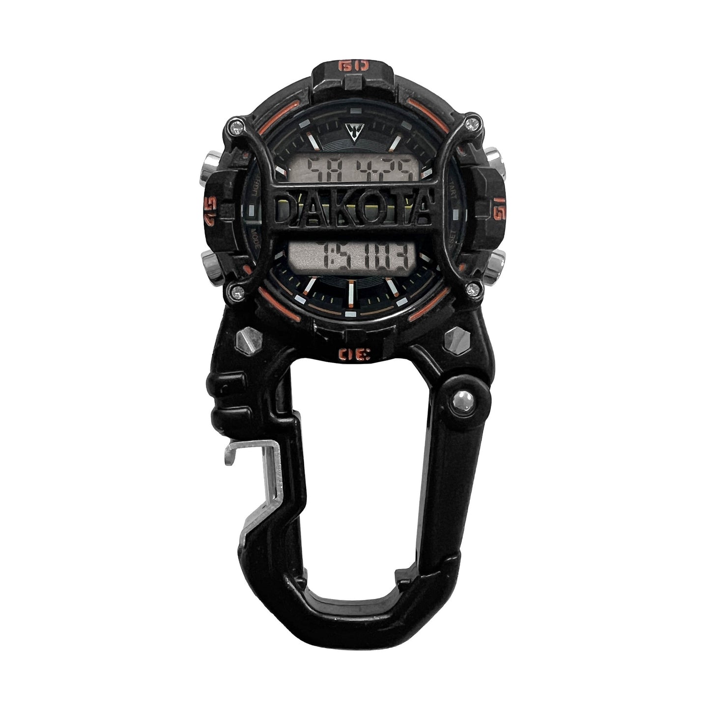 Digi Cage Clip / Black Case - Orange Accents