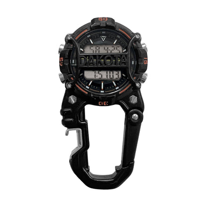 Digi Cage Clip / Black Case - Orange Accents