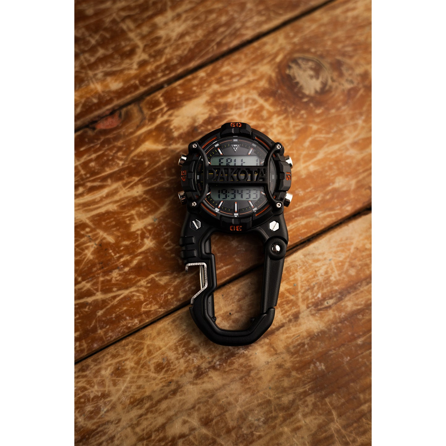 Digi Cage Clip / Black Case - Orange Accents