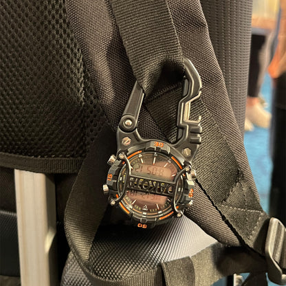 Digi Cage Clip / Black Case - Orange Accents