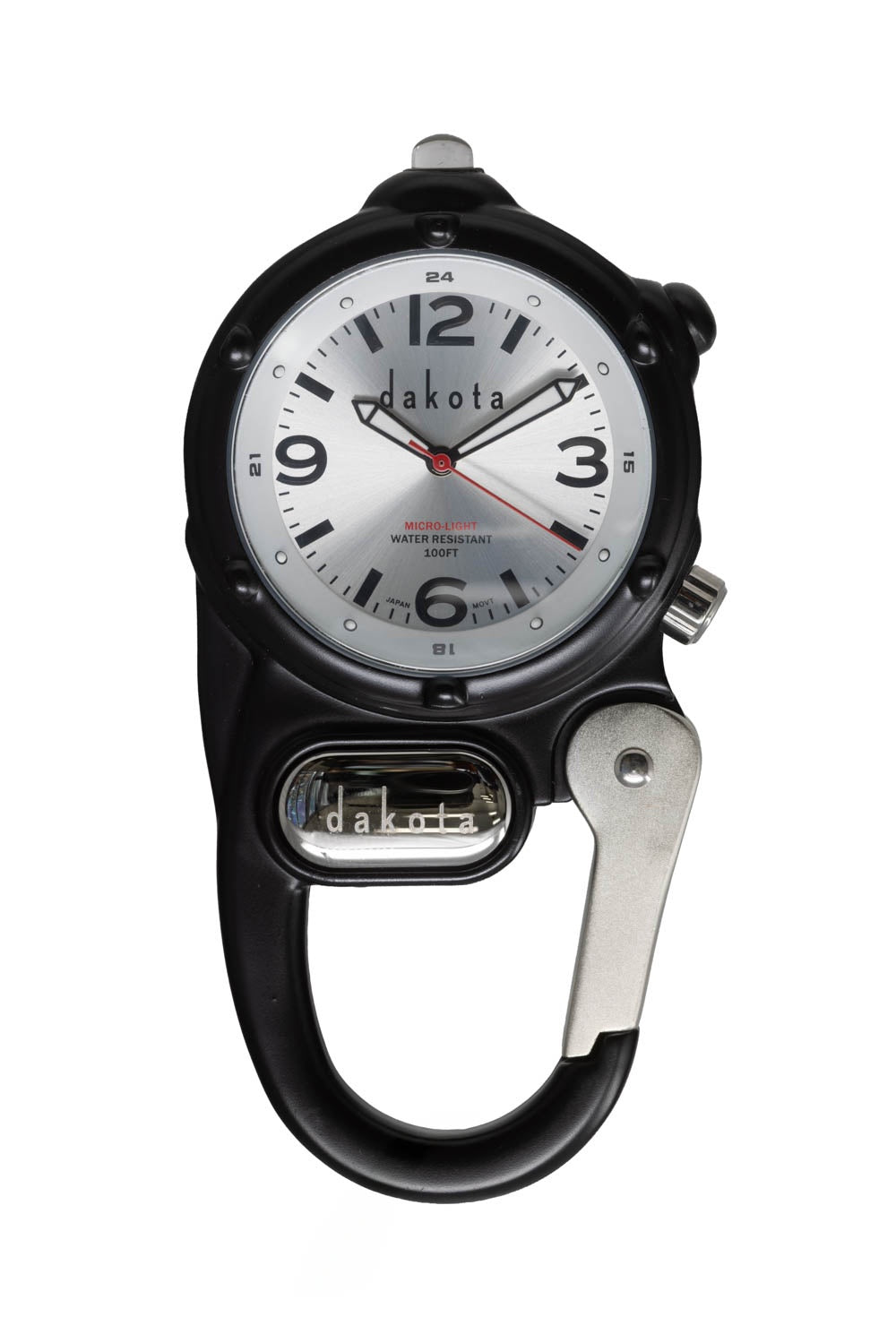 Sunray Miniclip - Black Case with Silver Dial