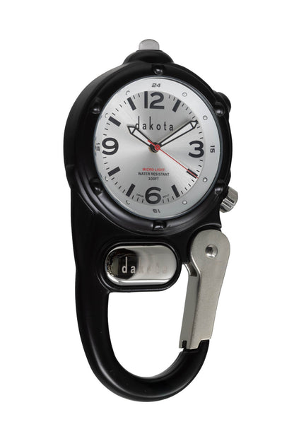 Sunray Miniclip - Black Case Silver Dial