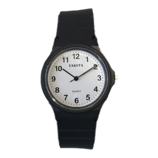 Everyday Plastic Sport - Easy Read - Black Case/White Dial